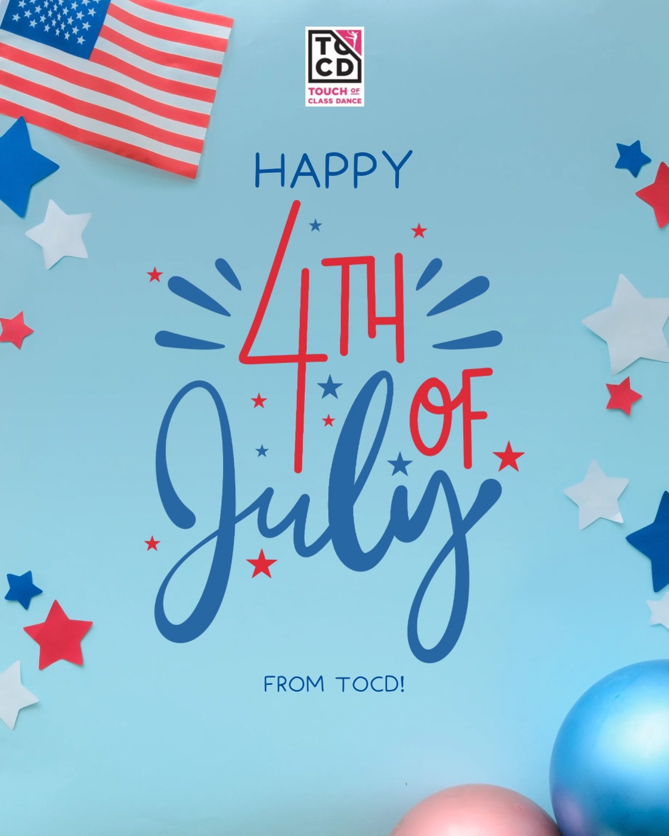 Happy 4th of July! 🇺🇸
We hope everyone has a fun and safe holiday! 🩷
