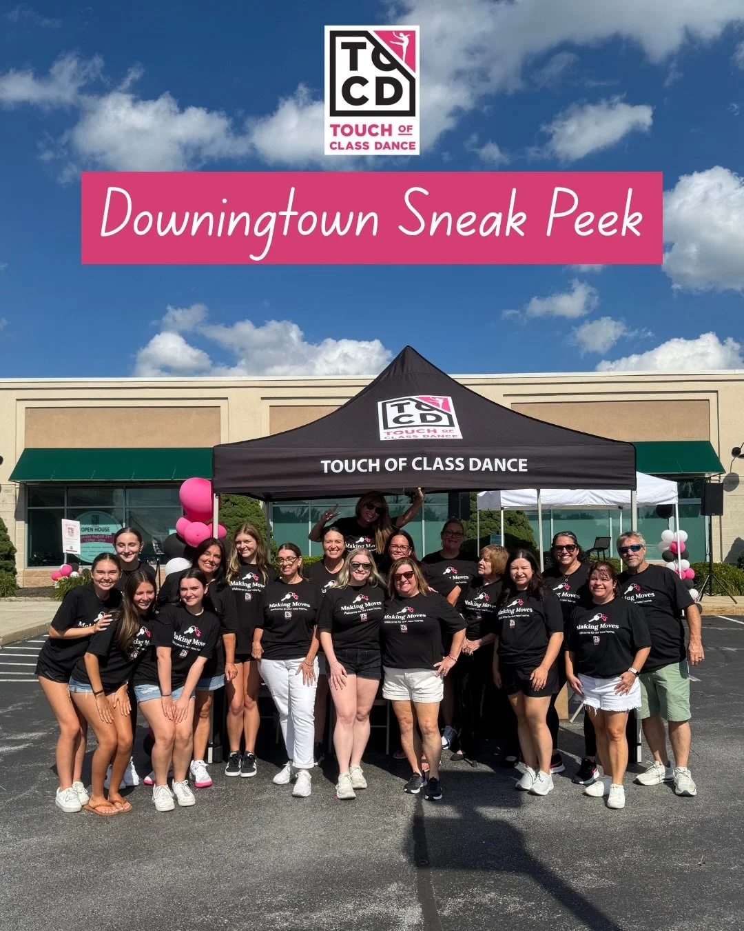 A huge THANK YOU to everyone who came out to our New Location Sneak Peek! 🩷✨

We loved celebrating this exciting new chapter with all of you! We can&rsquo;t wait to see our dance family fill this space with so many amazing memories! 🩰