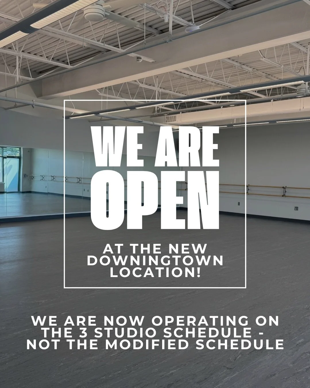 🎉 WE ARE OPEN! 🎉

The wait is finally over&hellip; our BRAND-NEW Downingtown location is officially OPEN! 💃✨

We are so excited to welcome our dance families into our new home and begin this next chapter together! We can&rsquo;t wait to see all of