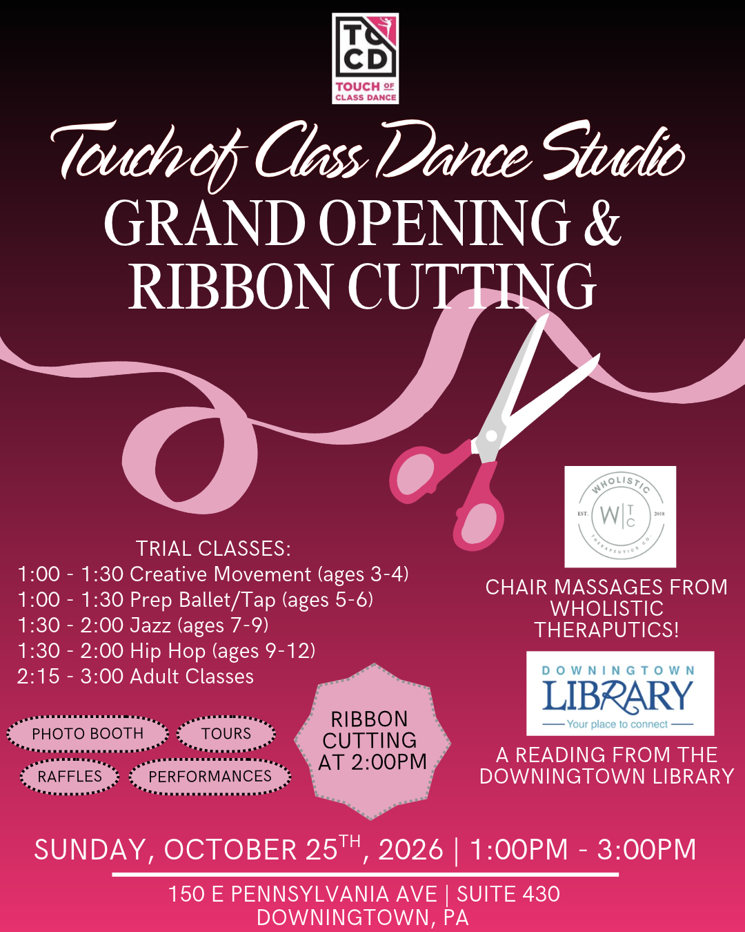 TOCD Downingtown Open House and Ribbon Cutting