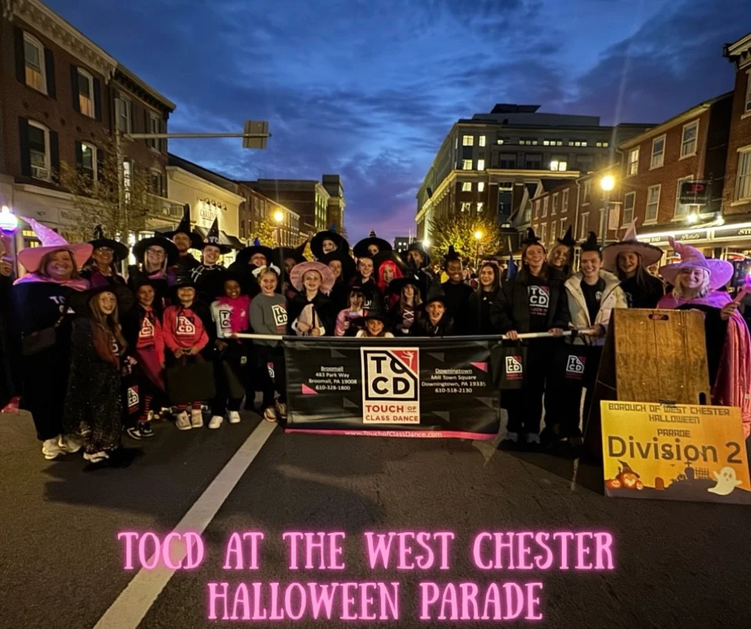 TOCD had so much fun walking in the West Chester Halloween Parade on Wednesday night! Thank you to all the dancers that joined us for a festive evening. 🎃