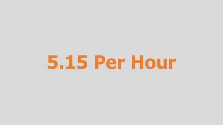 5.15 Per Hour HBO (television pilot) Editing design, re-recording,
