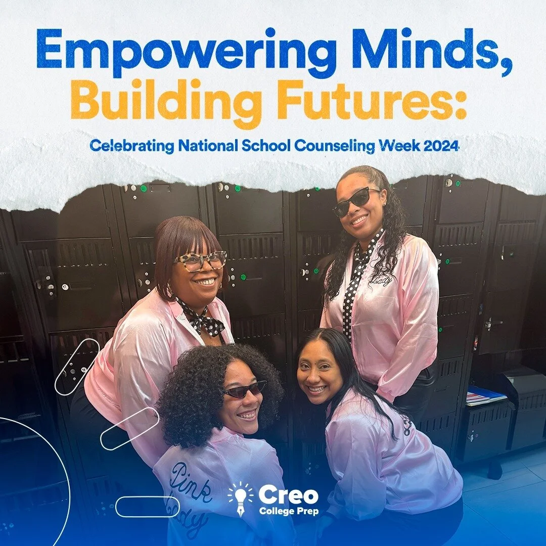 Celebrating National School Counseling Week at Creo College Prep! π‘ 
From February 5th - 9th, we express our gratitude to the dedicated counselors who guide, inspire, and empower our students every day. 
Your impact reaches far beyond the classroo