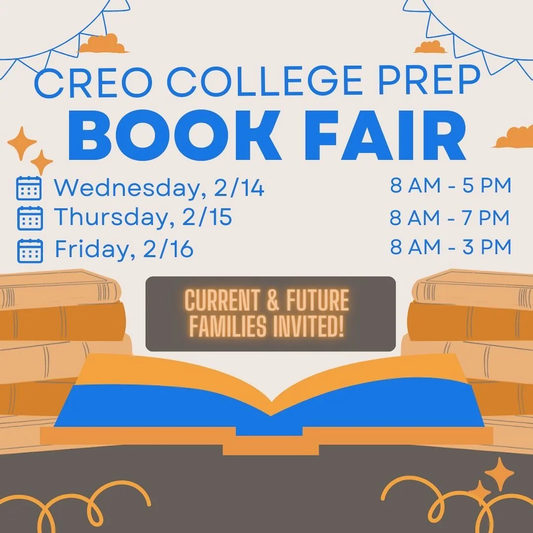 Calling all current and future Creo families! We have our book fair open today through the rest of the week! Come on by to see what we have and enjoy in the magic! #creointhebronx #crecollegeprep #scholasticbookfair #enrollnow #charterschool #5thgrad