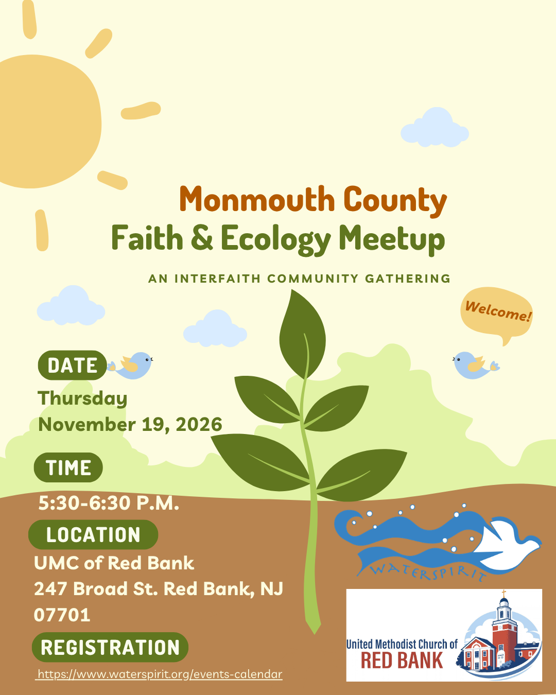 Monmouth County Faith & Ecology Meetup! 11/19/26