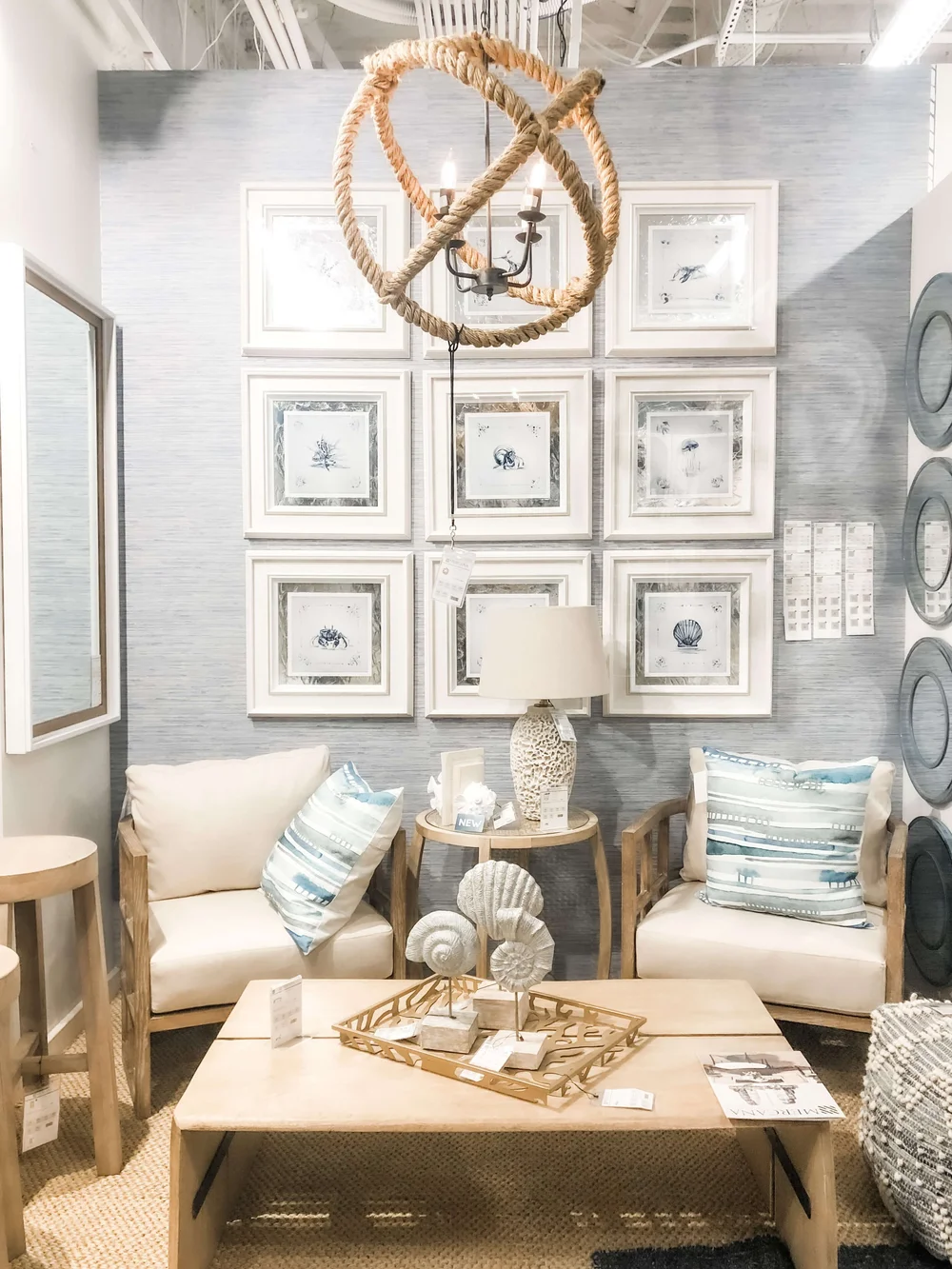 Coastal showroom at Mercana Furniture and Decor - LVMKT 2020