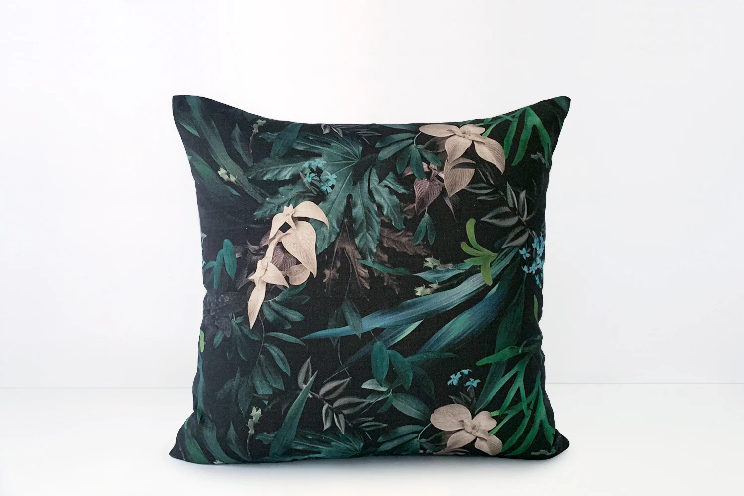 Tropical teal cushion 45
