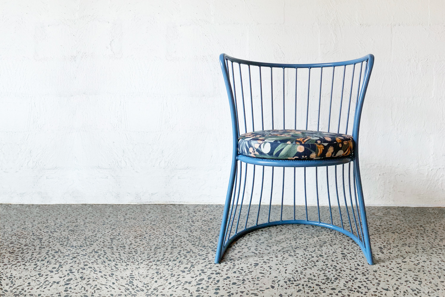 Stellar Petrol circular metal chair