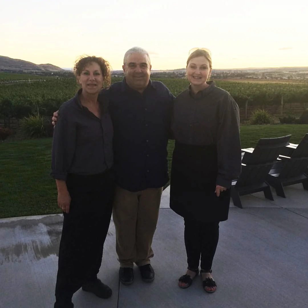 Sandy, Angie and the fabulous Charlie Hoppes. - Dinner on Red Mountain at Fidelitas