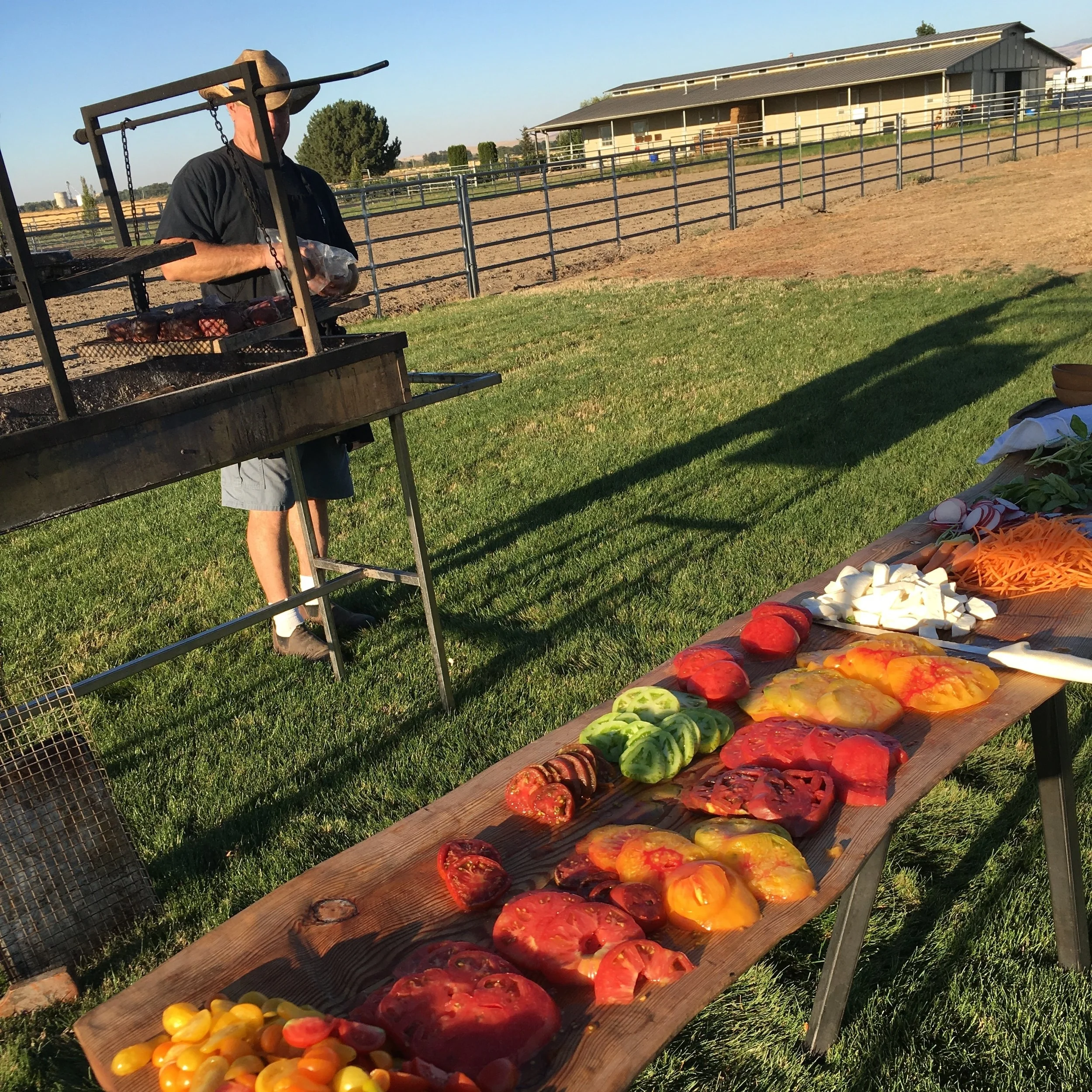  Local heirloom tomatoes make for an amazing farm to table salad 