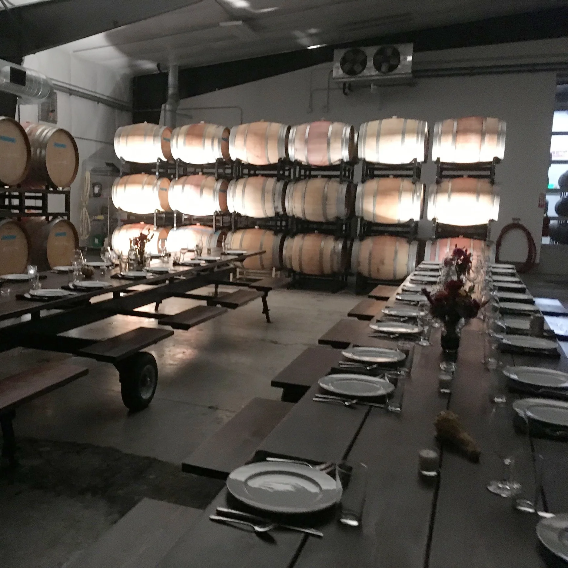  A beautiful table setting at Rotie Cellars 