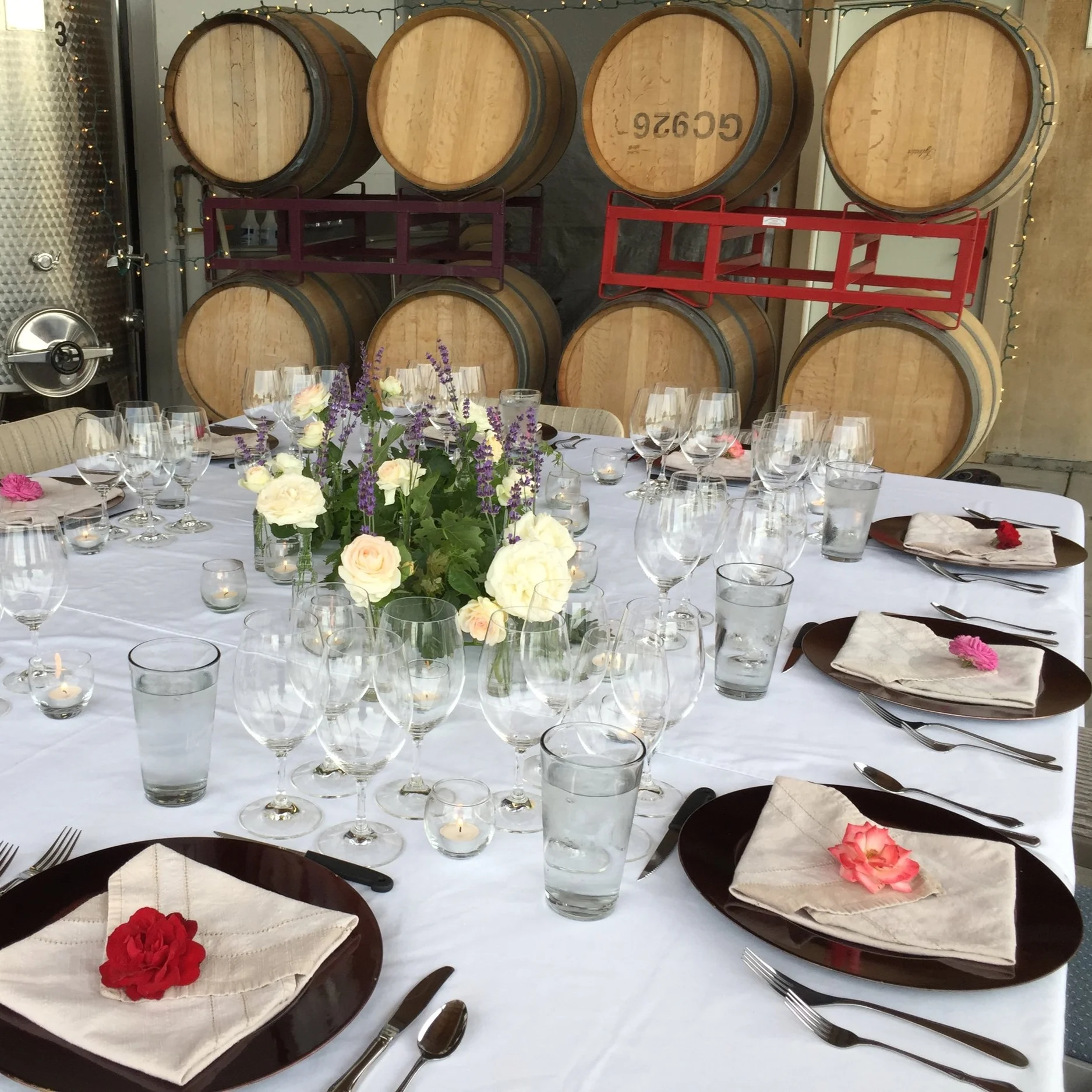  We love a beautiful table setting. It makes our food look even better!  