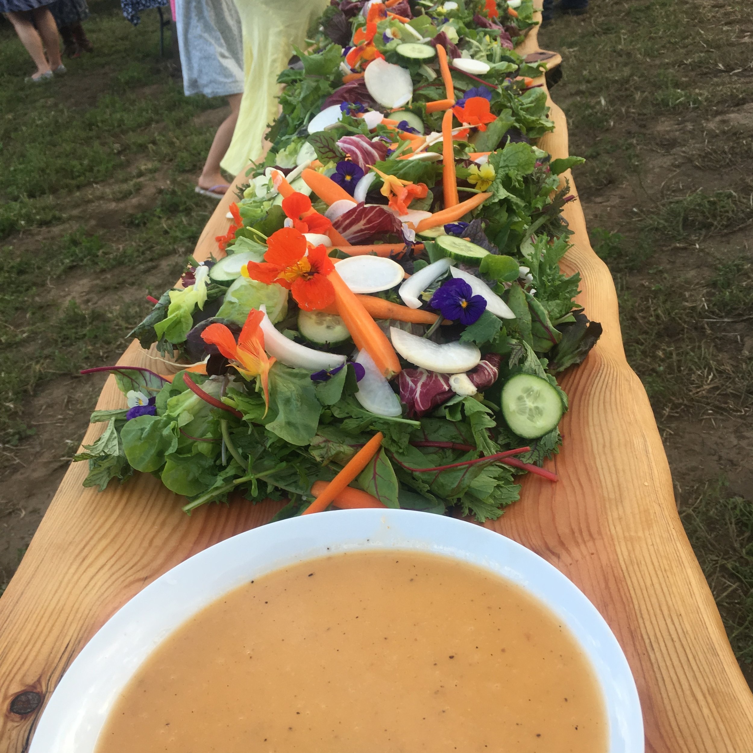  Farm to Table Salad with Chef Jeff’s famous Apricot Dijionaise  