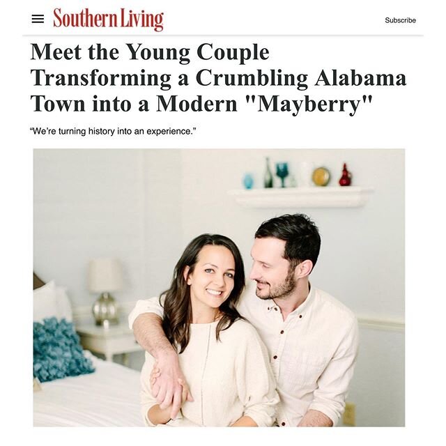 Wow!! Grateful for the write up and support from @southernlivingmag today! Proud to be a part of the New Market community, and honored to have a good pat on the back for our hard work here. 🥰🔨🎉 &bull;
&bull;
&bull;
#thewinchestermanor #southernliv
