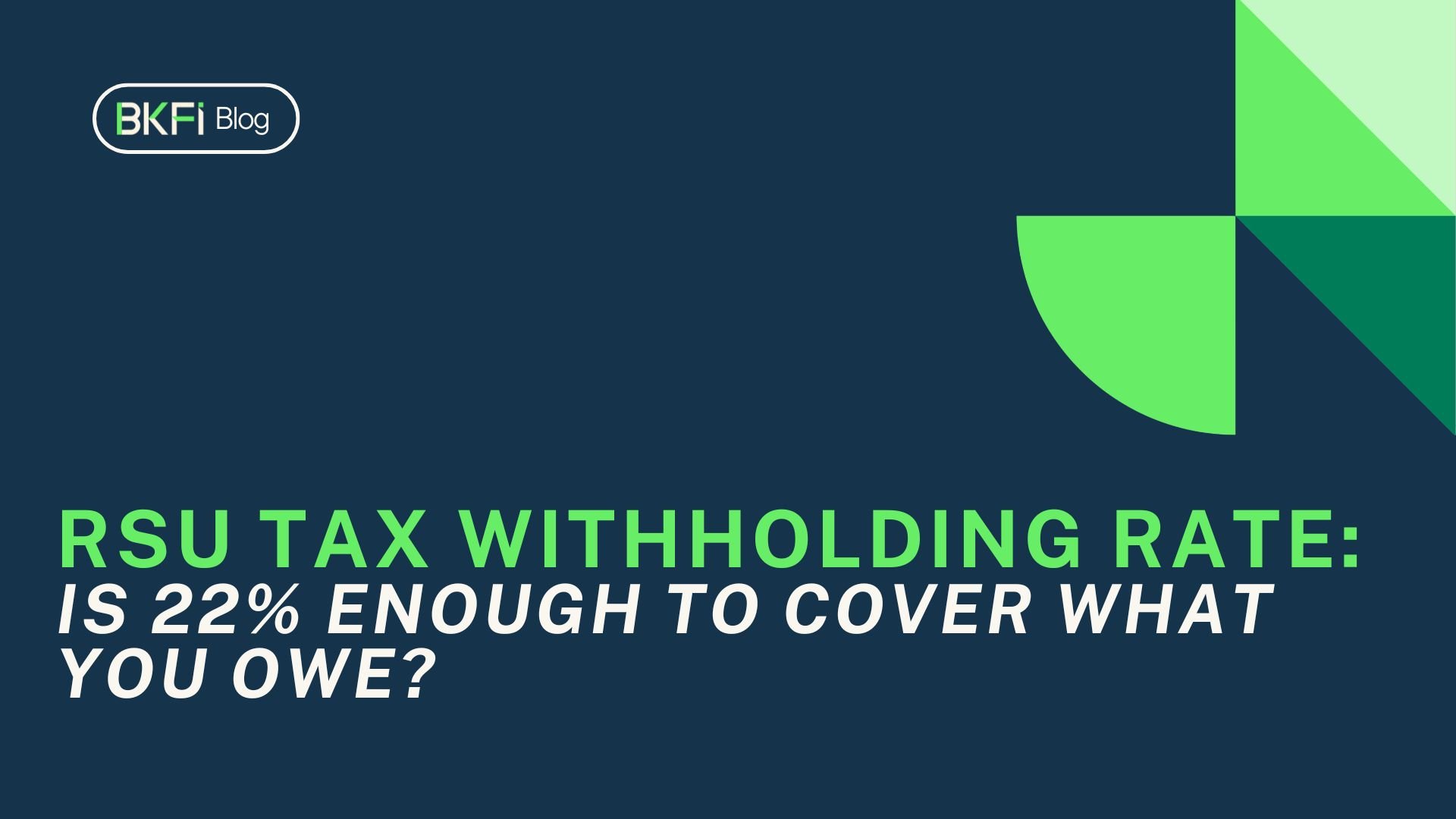 RSU Tax Withholding Rate