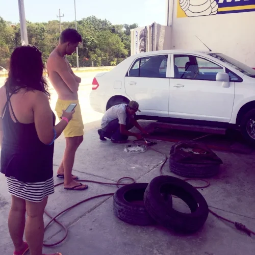 Car trouble on our first visit
