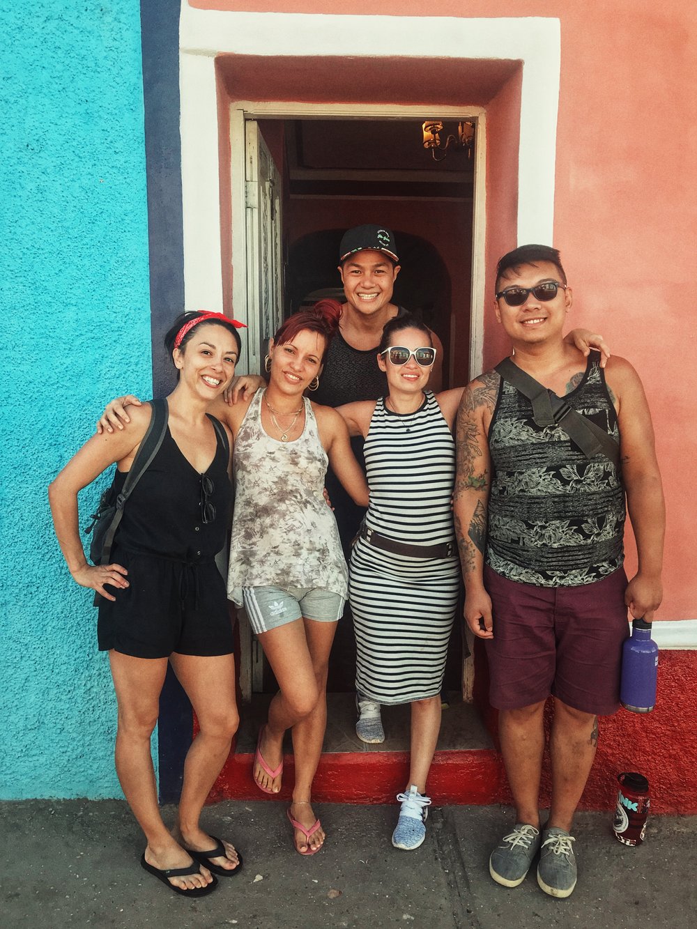  With our Airbnb host from Trinidad, Kati. 