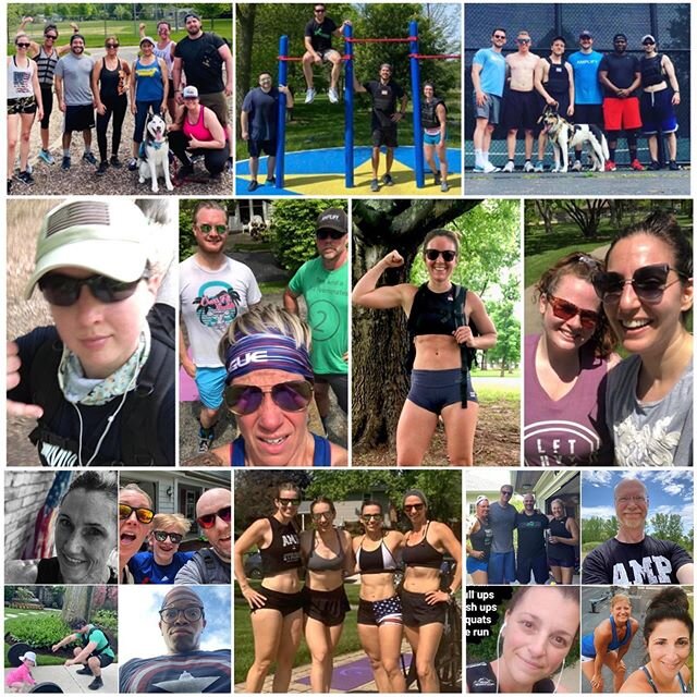 Just some of our awesome Amplify members hitting home workouts! 🙌
.
Nice work to all for sticking with it through the pandemic. We&rsquo;ll see everyone back together soon enough. ❤️
.
Check-in time: What&rsquo;s one movement you&rsquo;ve missed the