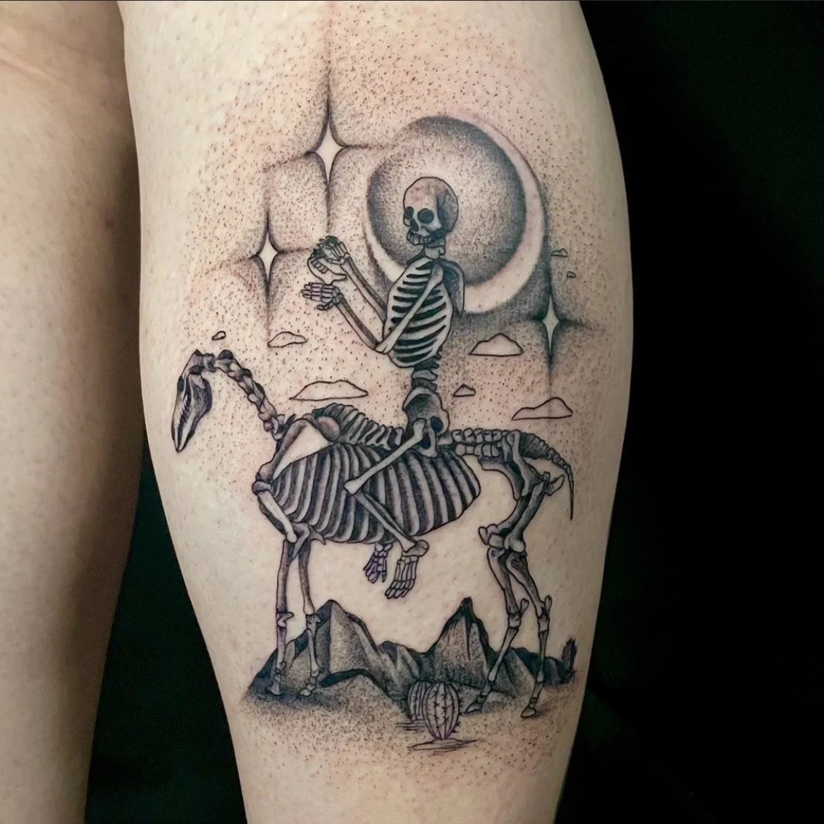 Update more than 68 dog skeleton tattoo super hot