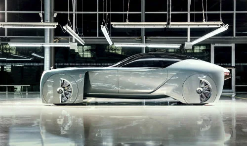 Rolls’ ‘future car’ driven by mascot