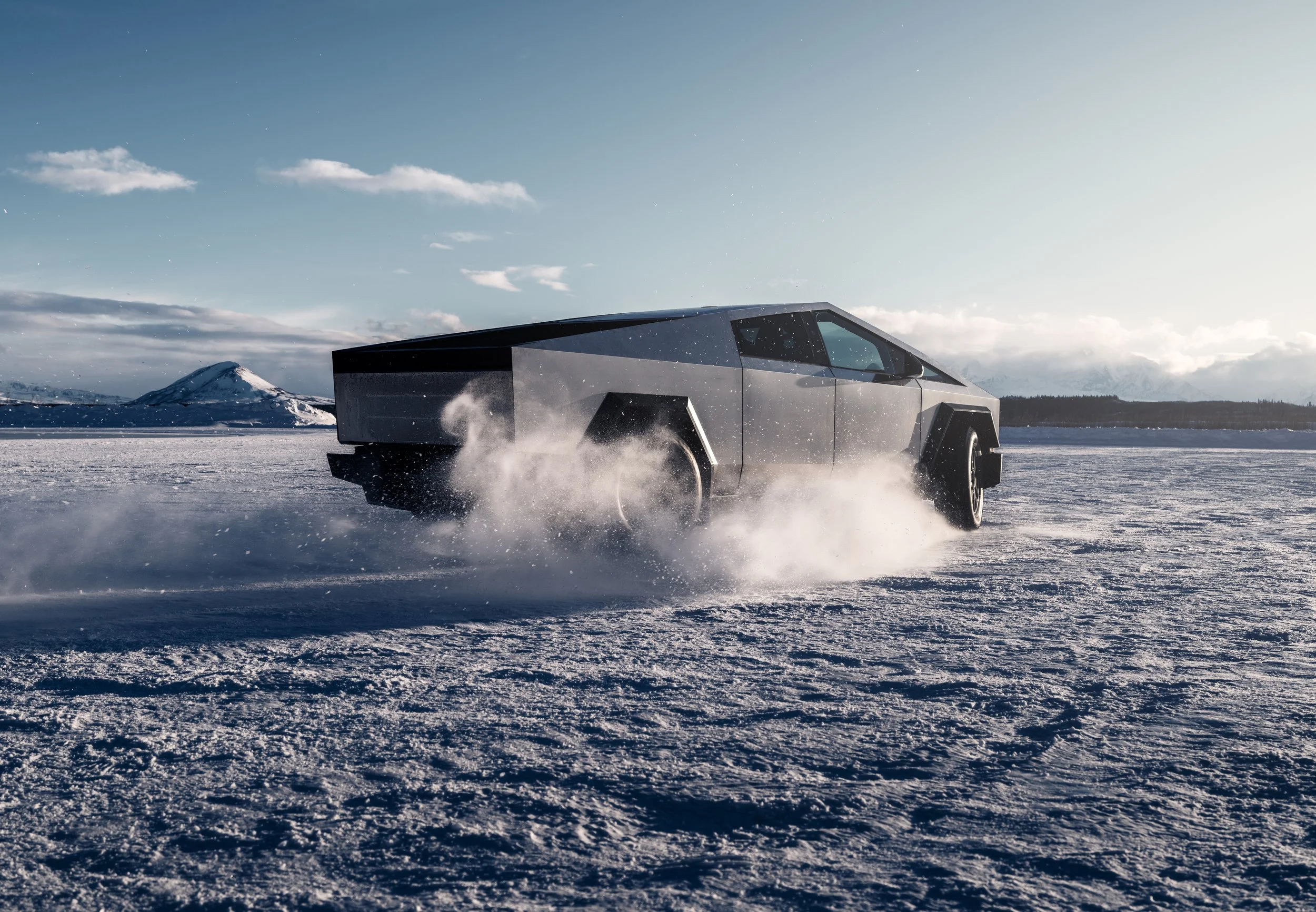 Snow farm to Silicon Valley for Cybertruck?