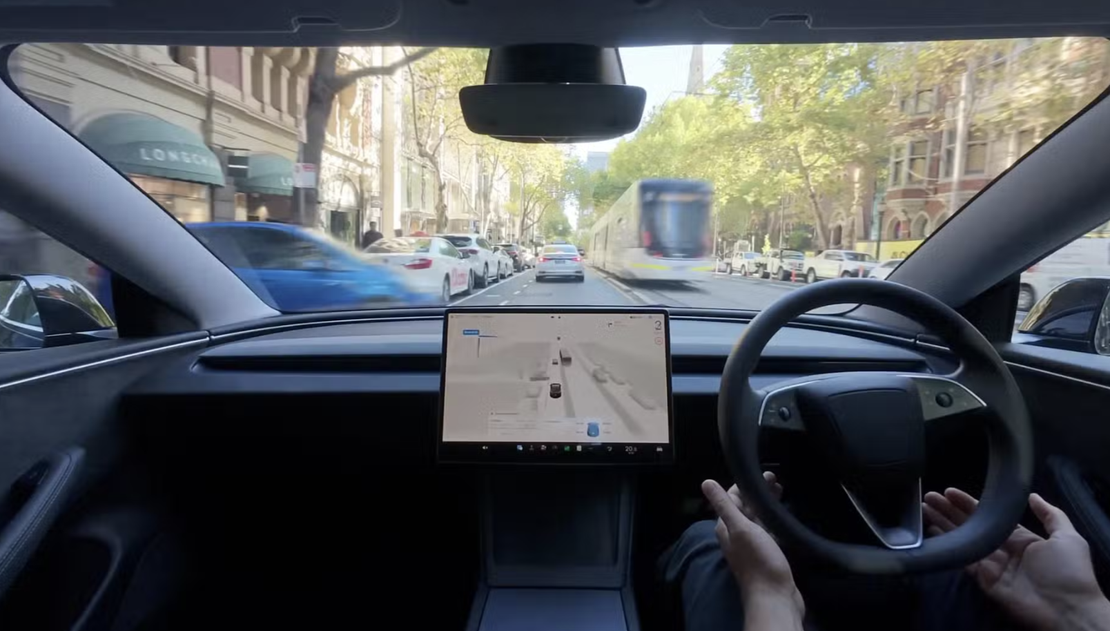 Self-drive potential for HW3 Teslas en route