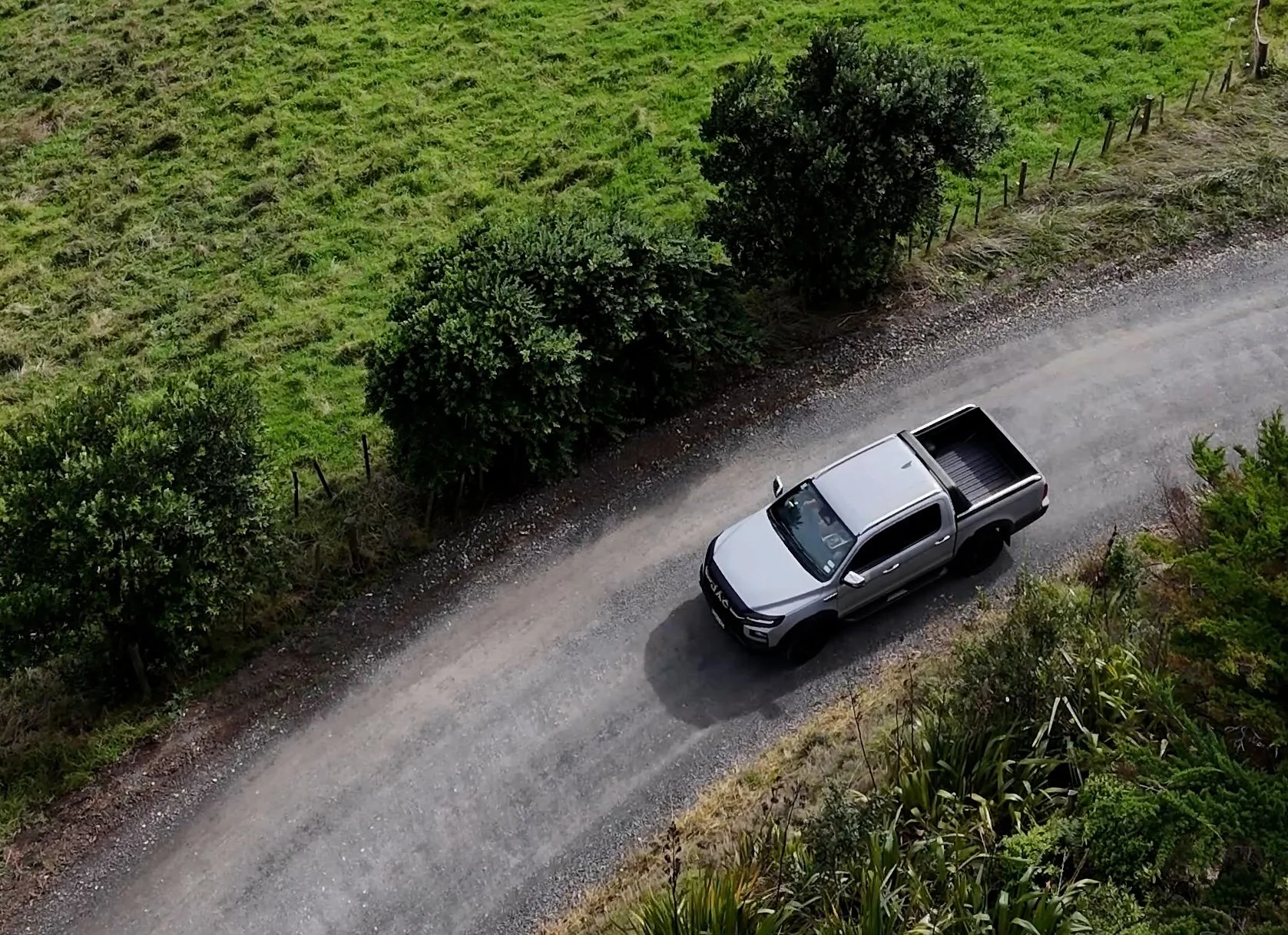 Plug-in JAC ute undergoing NZ pre-launch workout