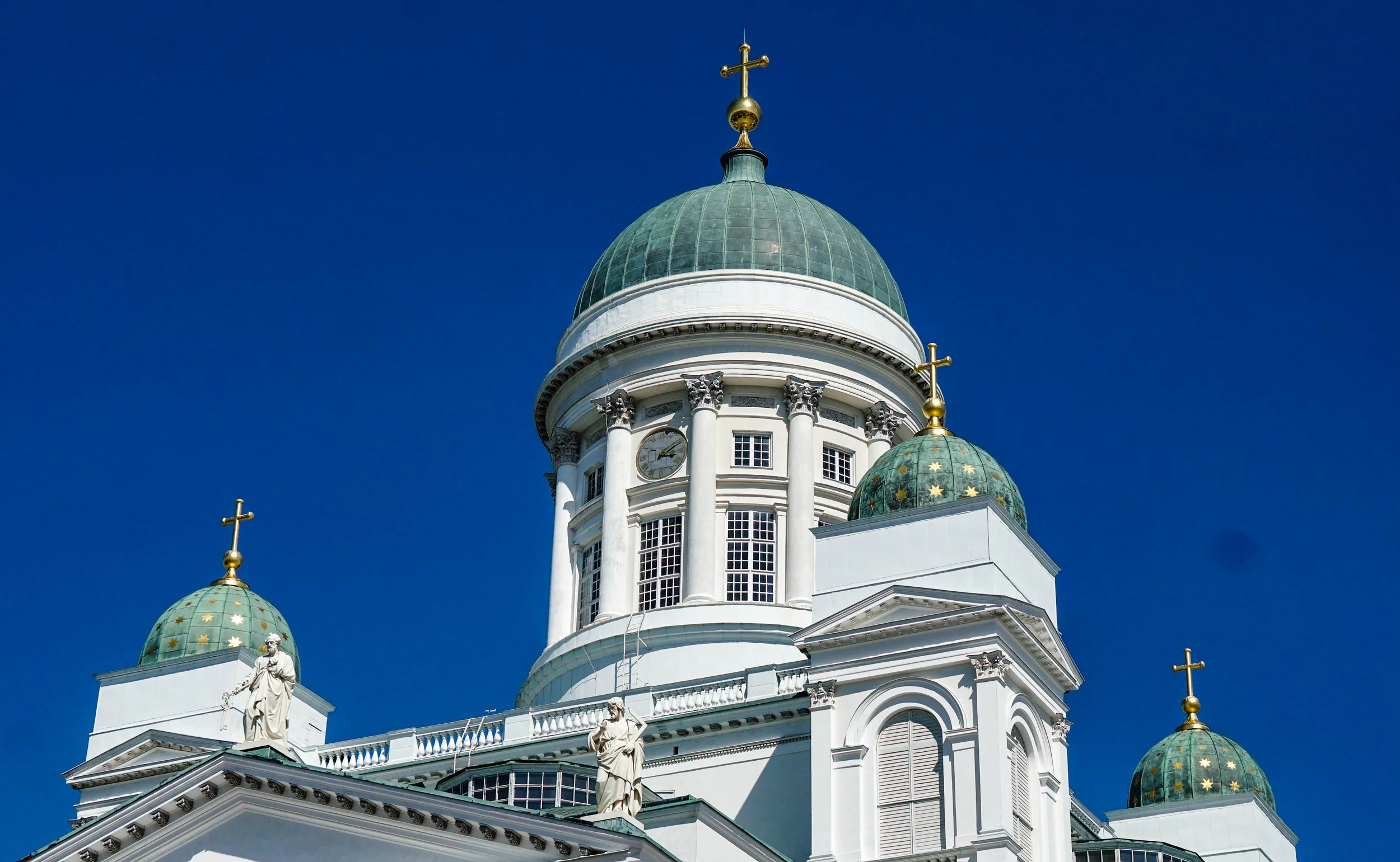 The Lutheran Cathedral on Senate Square in Helsinki, like a beacon to find the city.