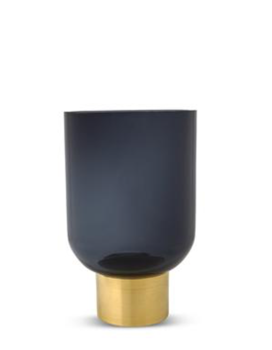 Luxor Glass Vase - Indigo Blue