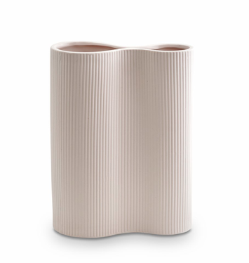 RIBBED INFINITY VASE - NUDE (M)