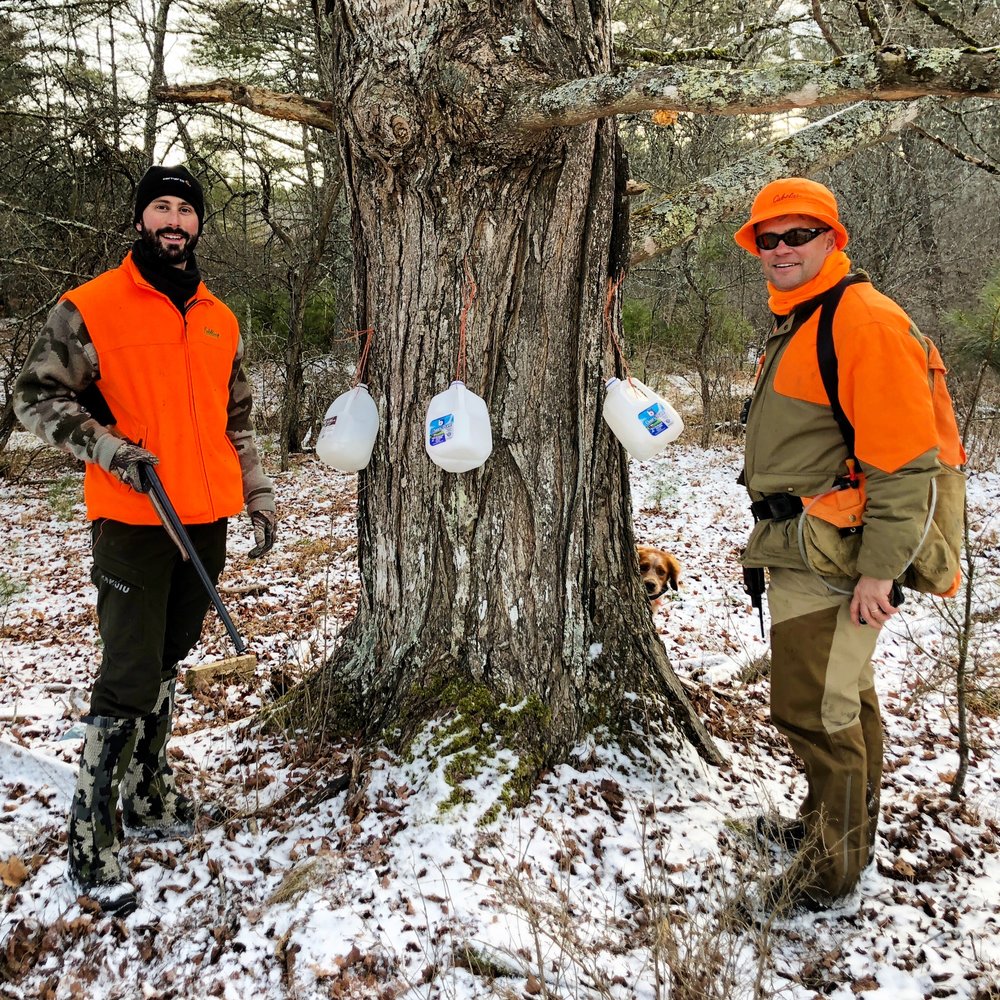  Justin, Chip, and a photo-bombing French Britt posing with an ancient maple, tapped for maple sugar water. One gallon of maple syrup requires fifty gallons of maple sugar water!&nbsp; 