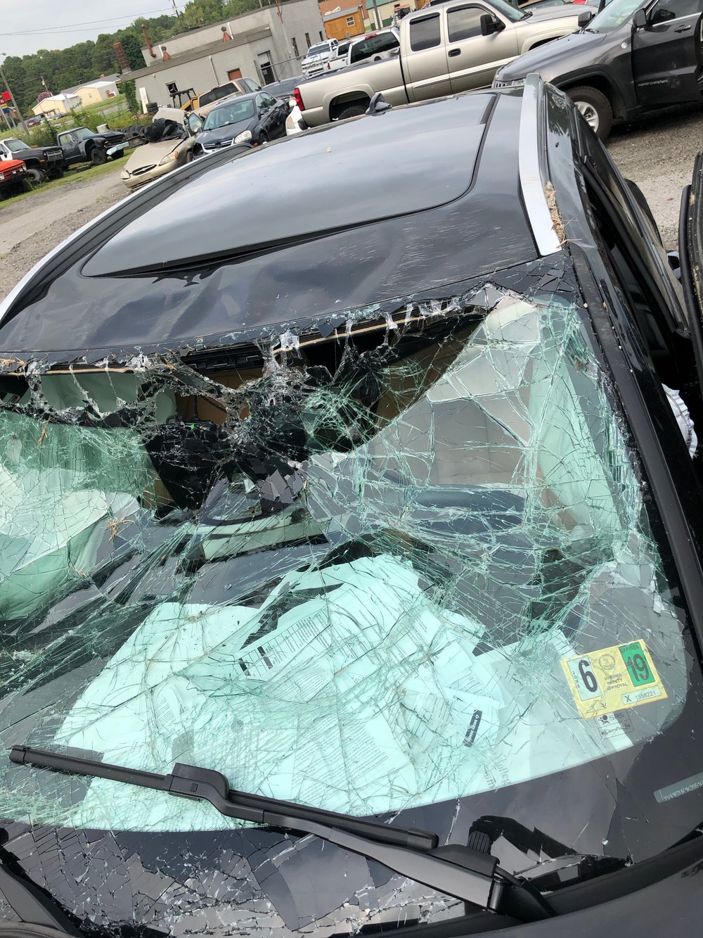  windshield damage 
