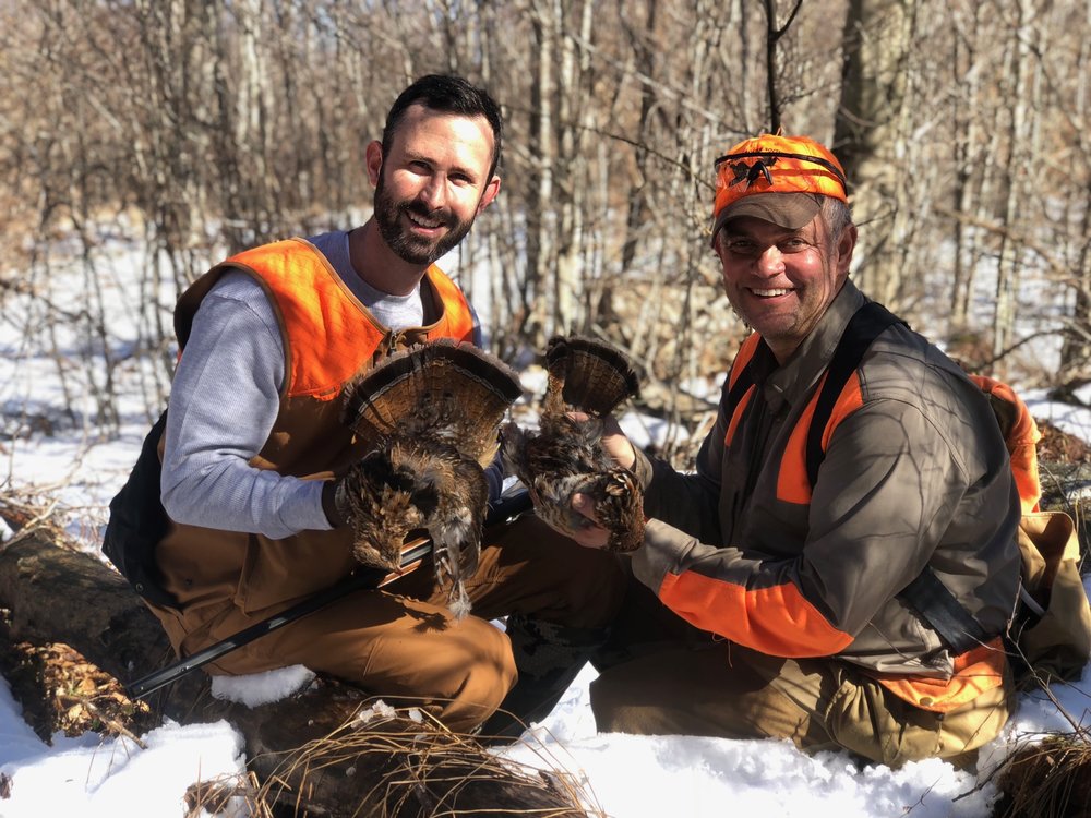  Justin and Chip with grouse harvest (photo credit: Cort Grubb) 