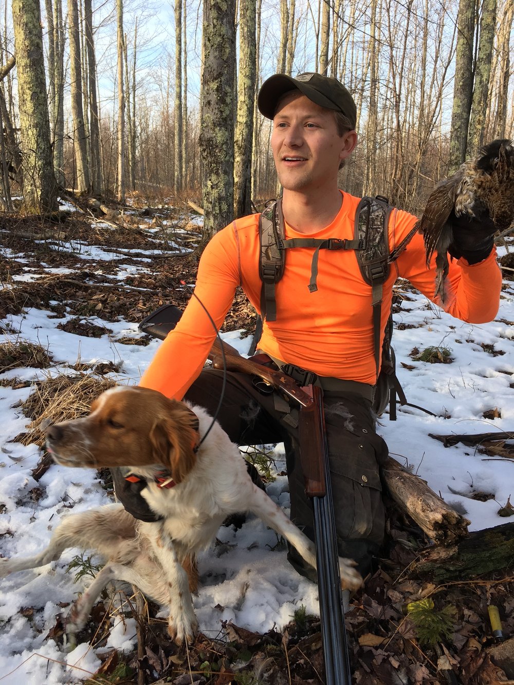  Cort with a harvested Ruffed (photo credit: Chip Hidinger) 