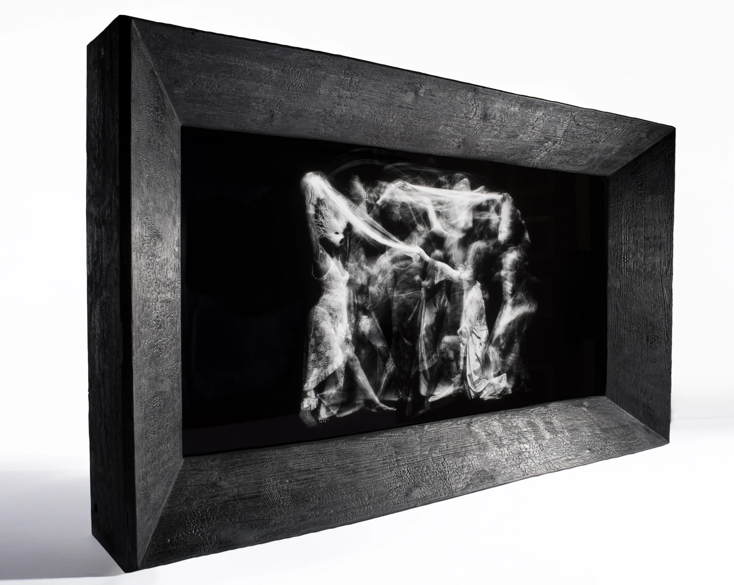 8’ x’ 6’ Shou Sugi Ban Enclosure for OLED Panel and Speakers Design and Fabrication - David Markham-Gessner