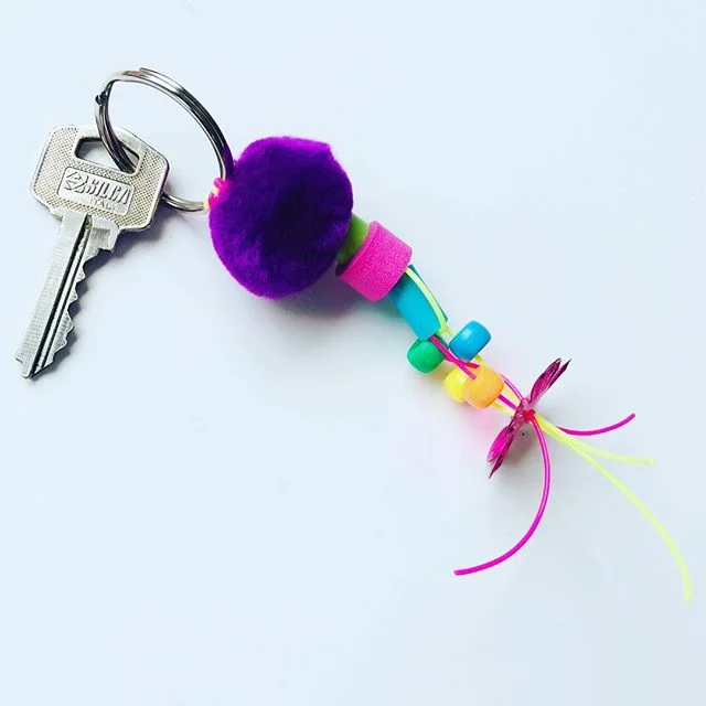 Mother’s Day key rings @sparrowandbutton get your last minute crafted gifts @highpointofficial this Wednesday 10-1pm...making these beauties and some jewellery for M...U...M 💗 #lovehandmadegifts
