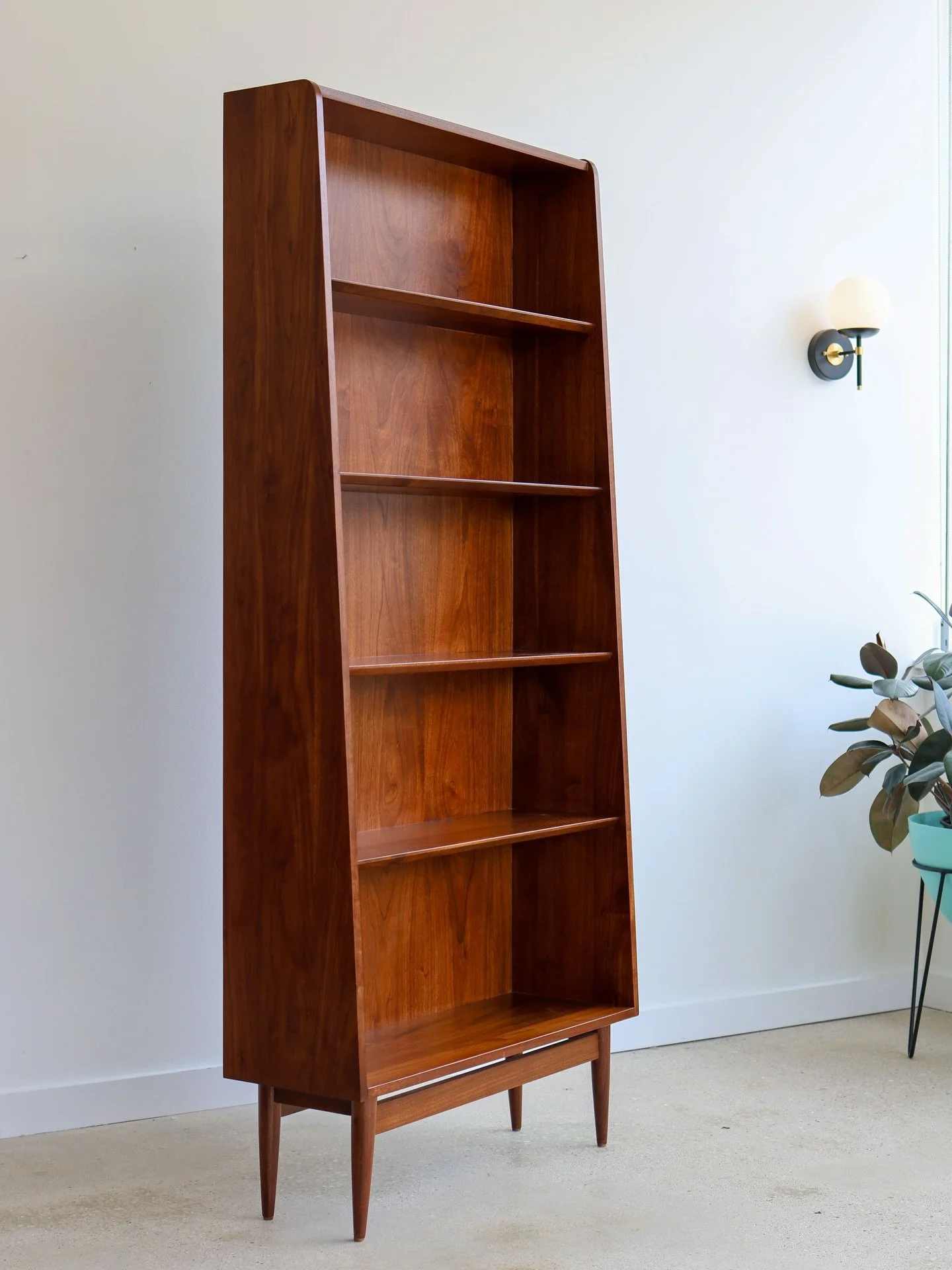 BRYN seen here in Walnut and Cherry. Real hardwood. Quality Builds. Made in the USA.