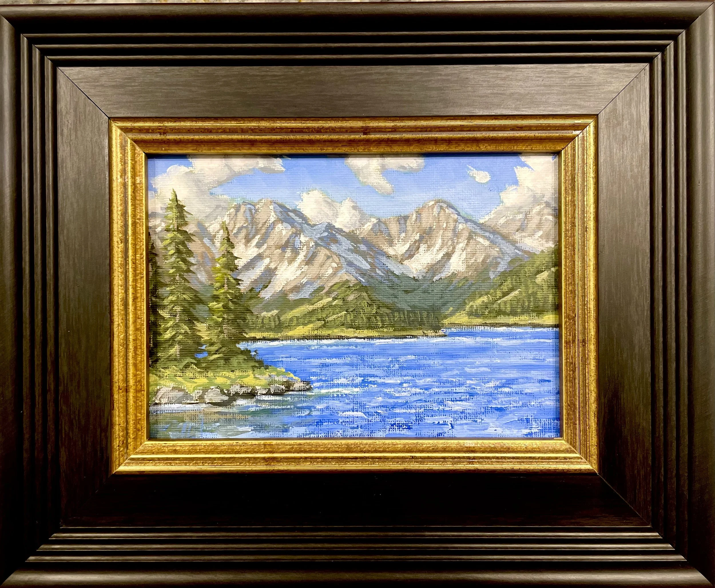 Summer Alpine Lake Framed.jpeg