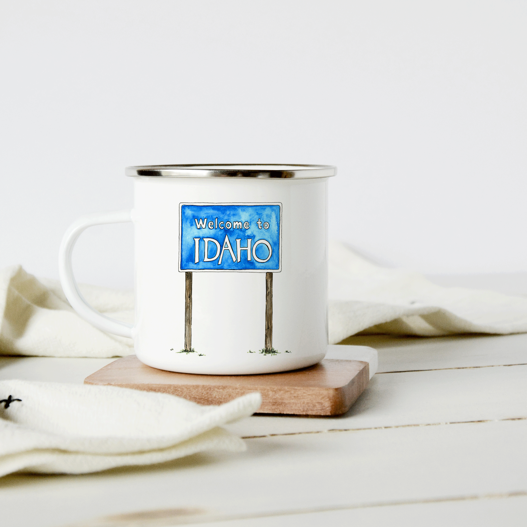 Welcome to Idaho Camp Mug