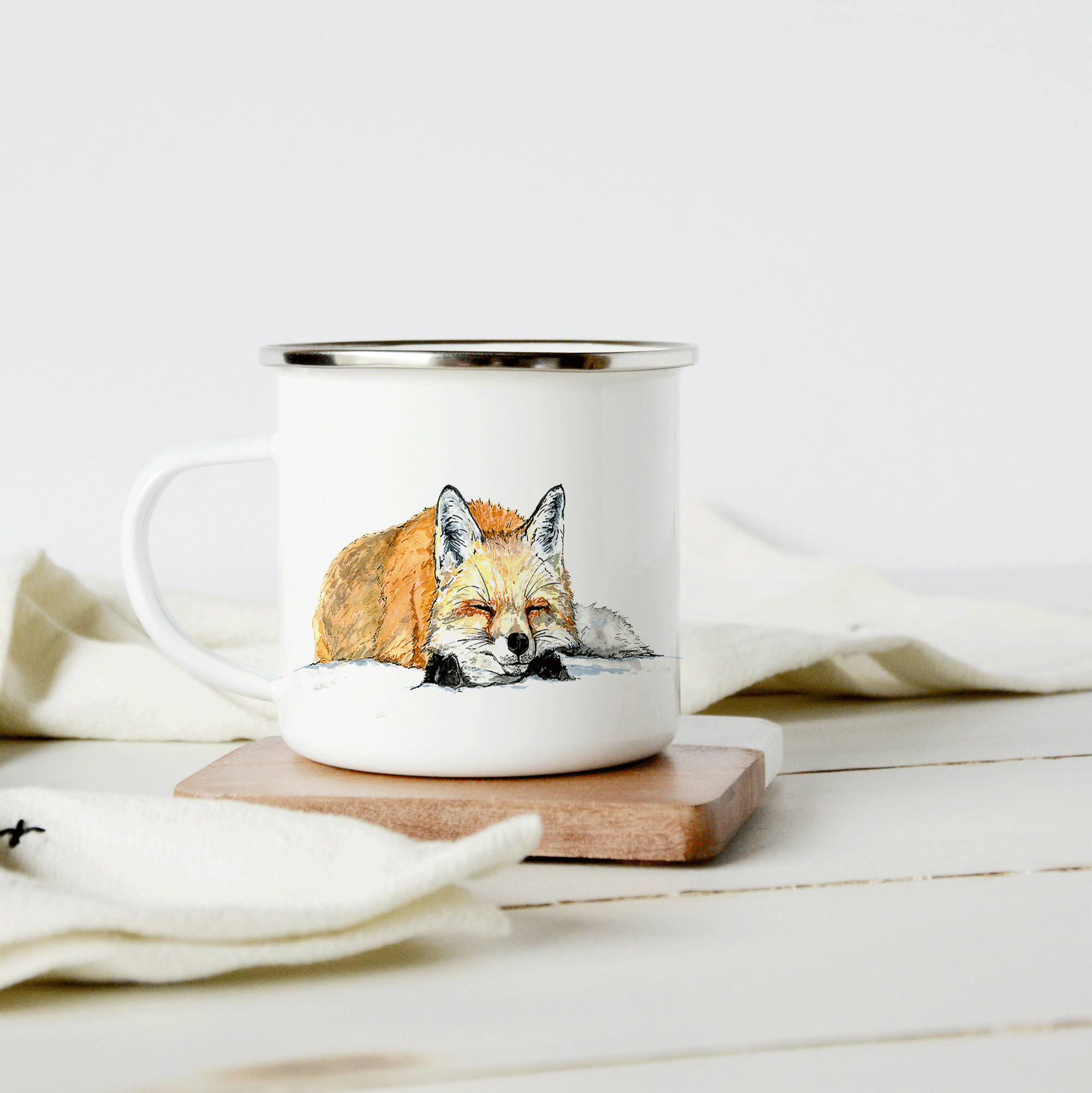 Sleepy Fox Camp Mug