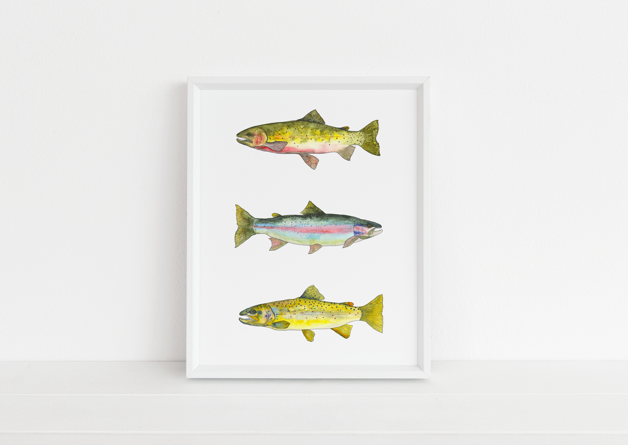 Trout Trio Print