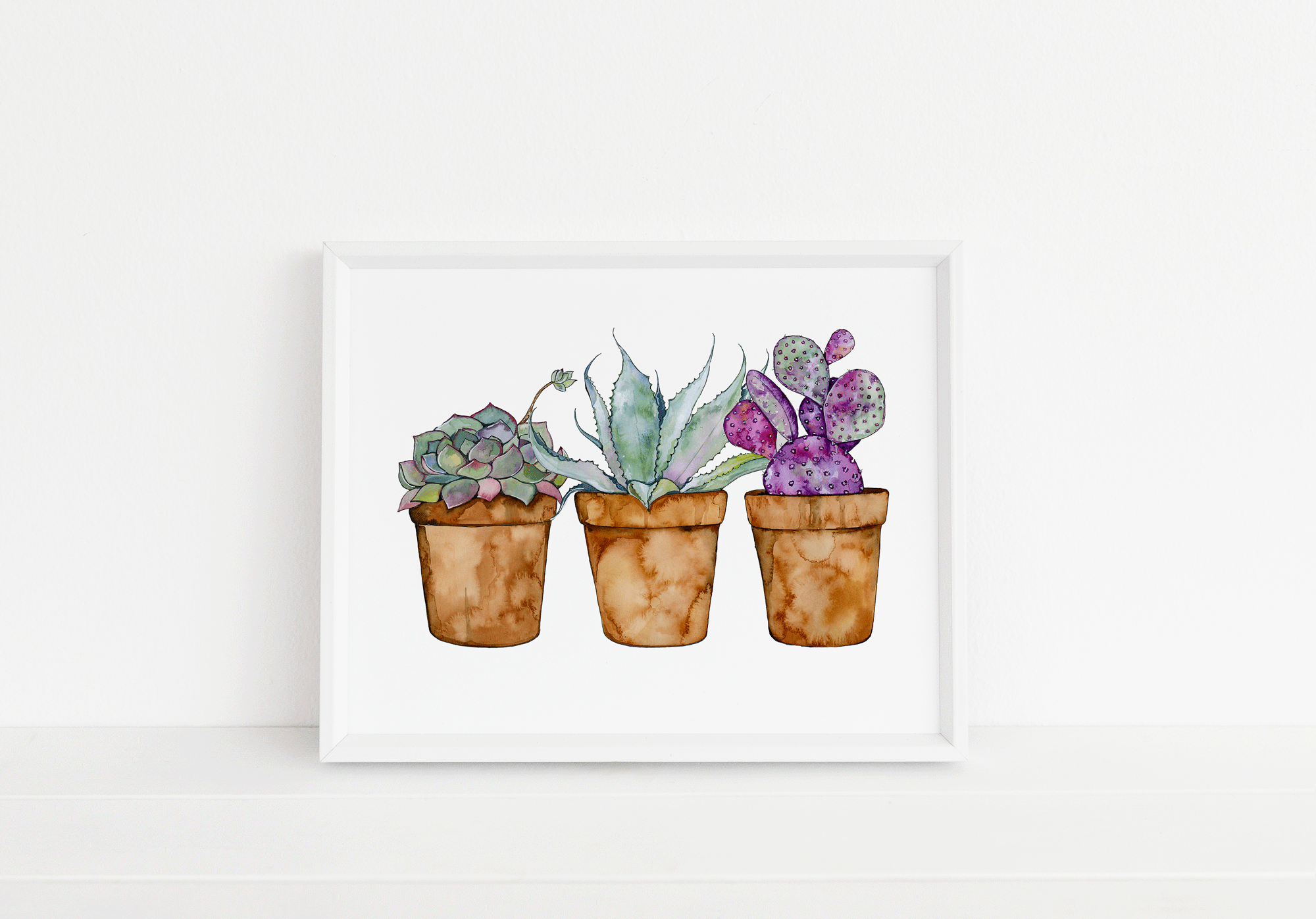 Succulent Pots Print