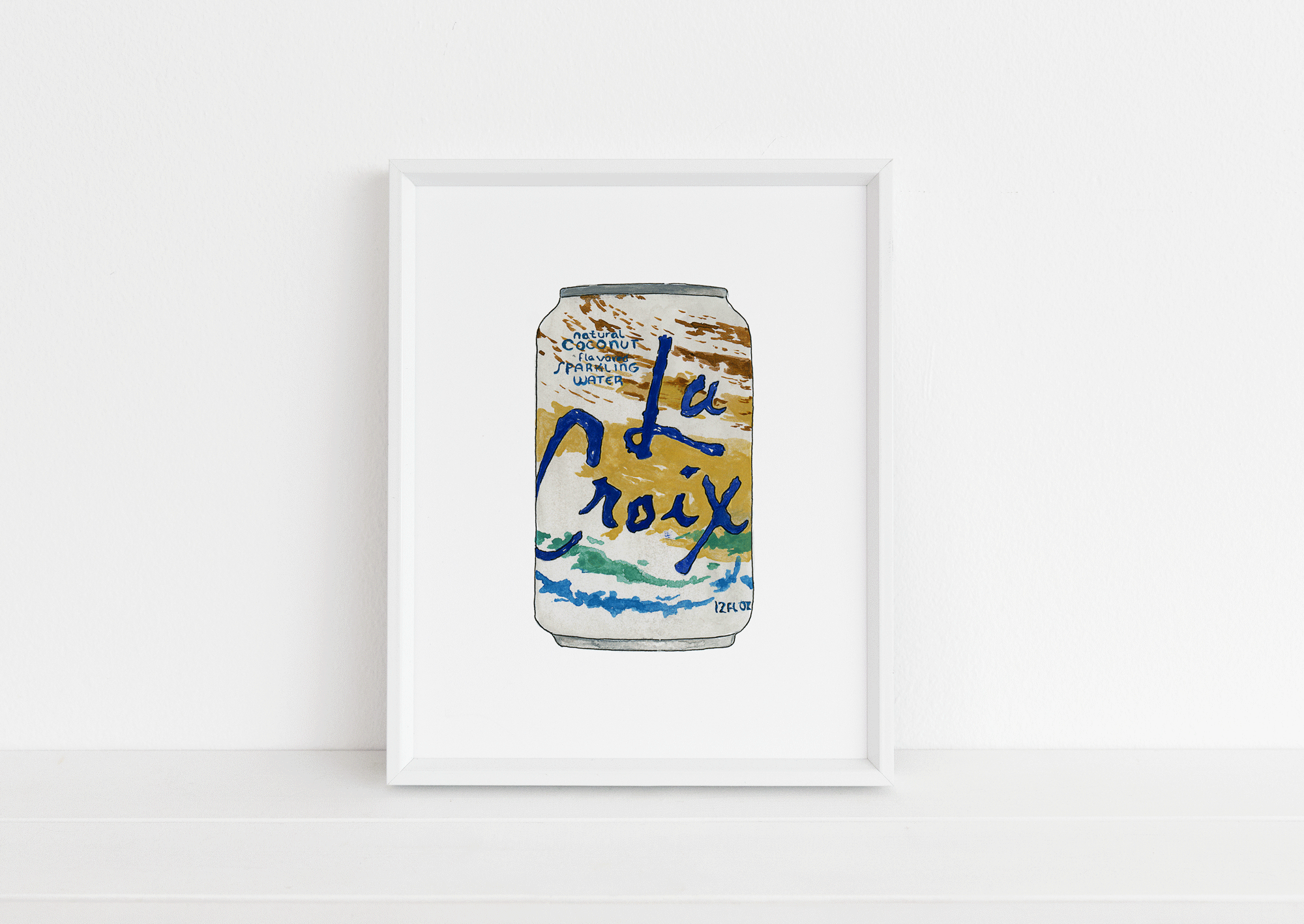 Coconut Sparkling Water Print