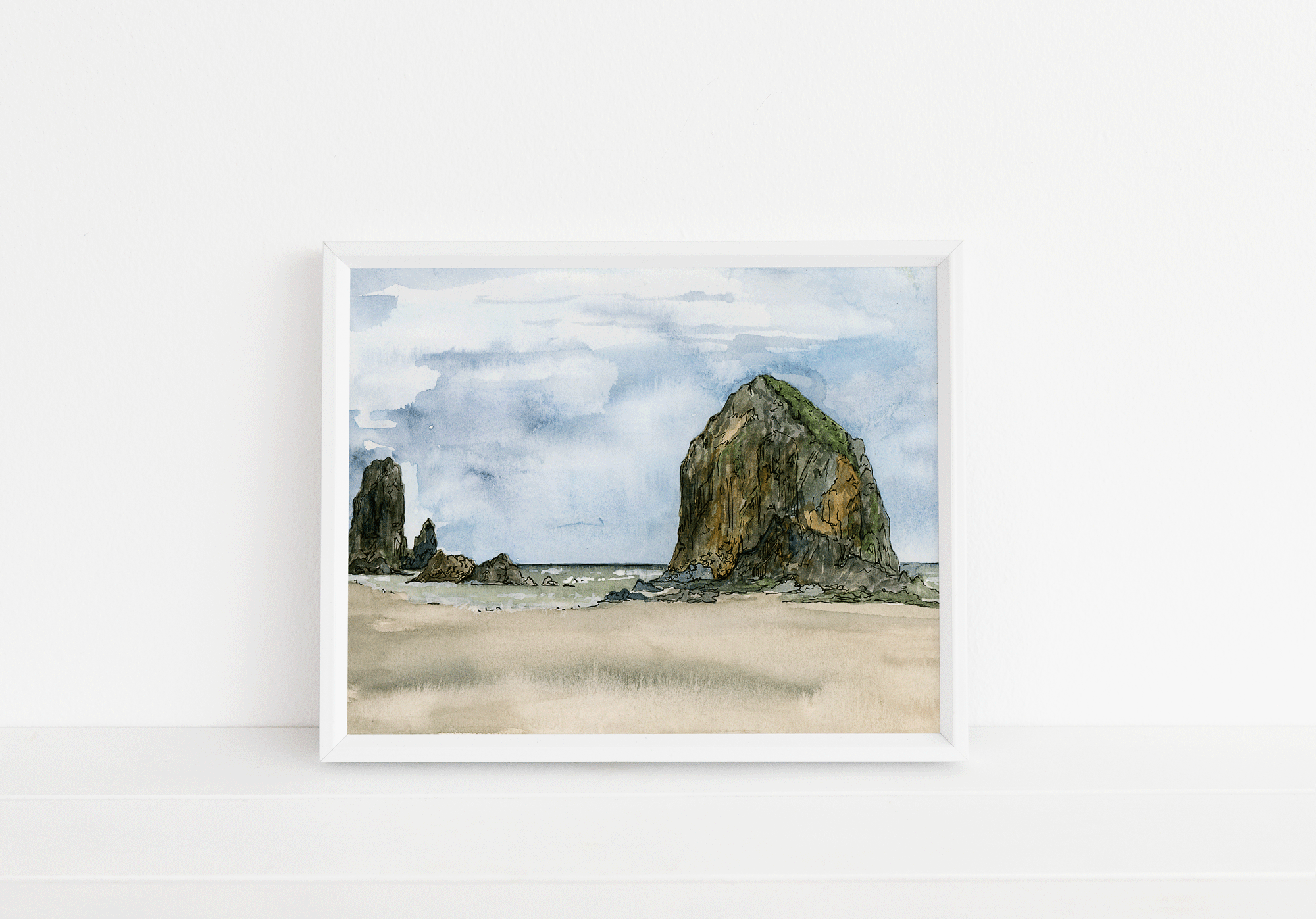 Haystack Rock Print