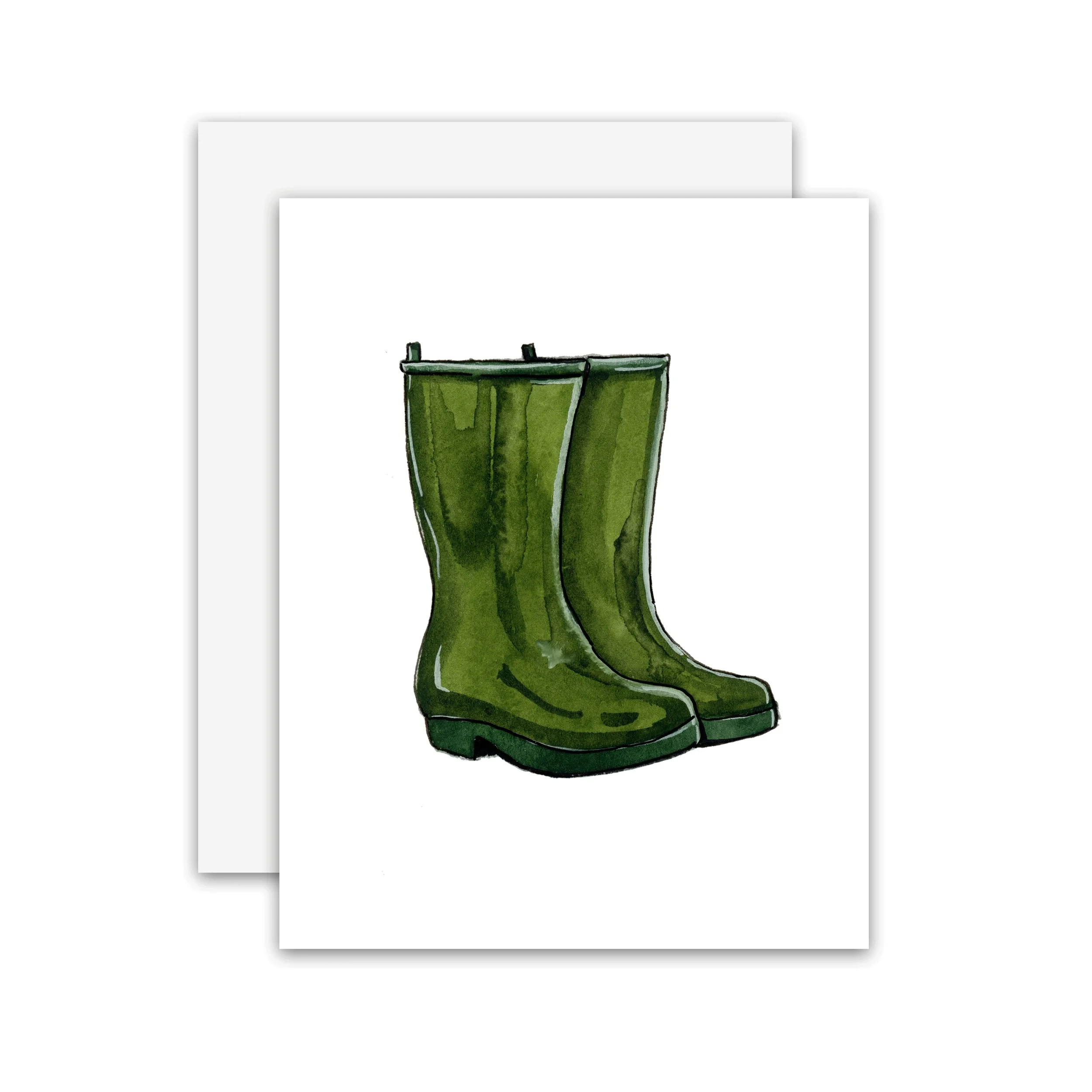 Rain Boots Notecard