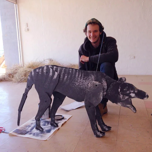 Locked in a room with a Tasmanian Tiger