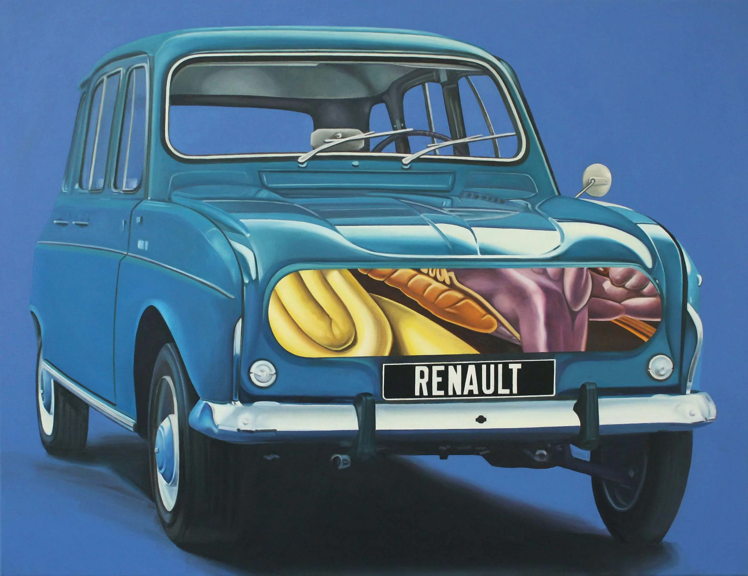 Renault , 2014. Oil on canvas, 100 x 130 cm.