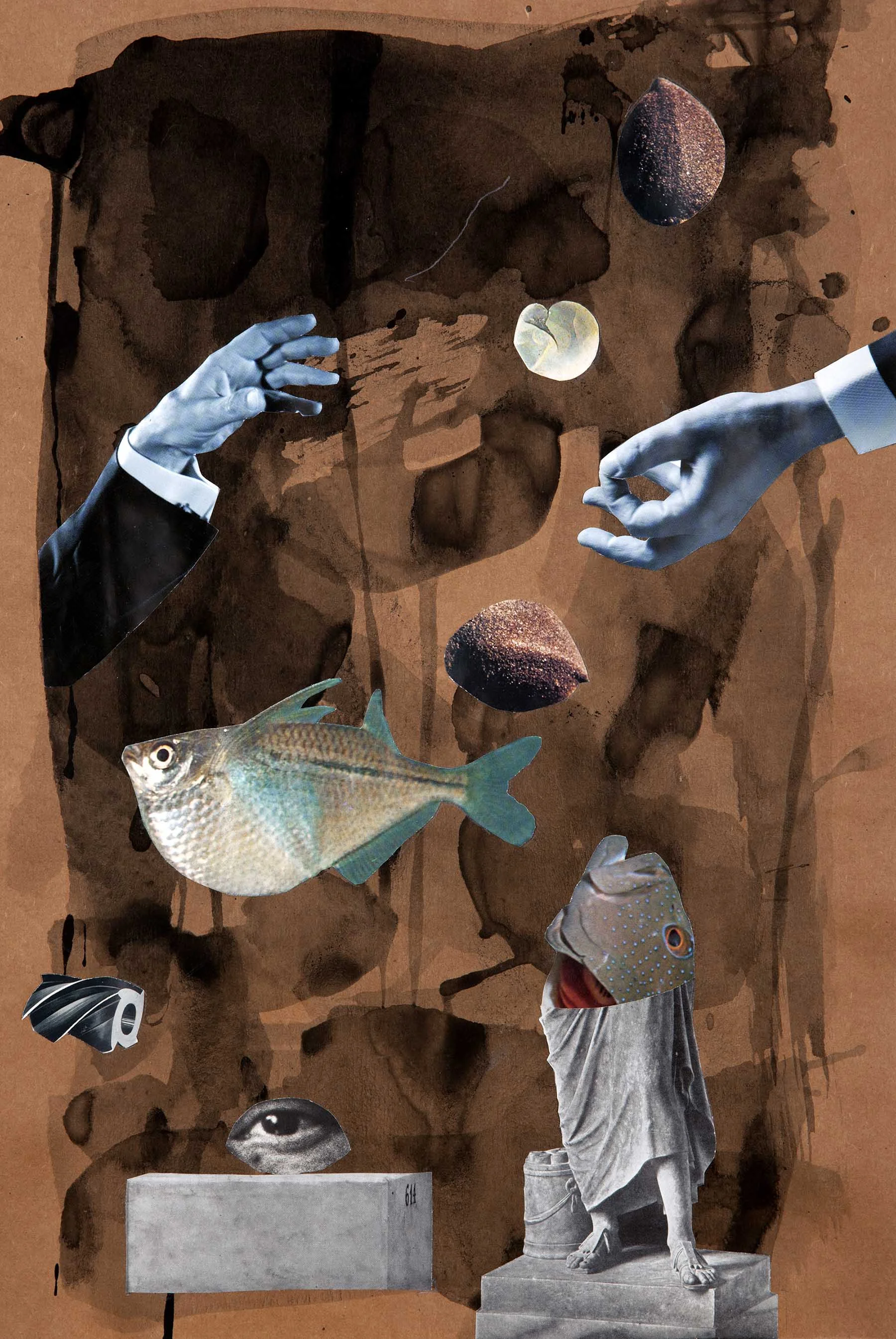 Mandrake the Magician , 2012. Collage and indian ink on paper, 42,5x28,6 cm.
