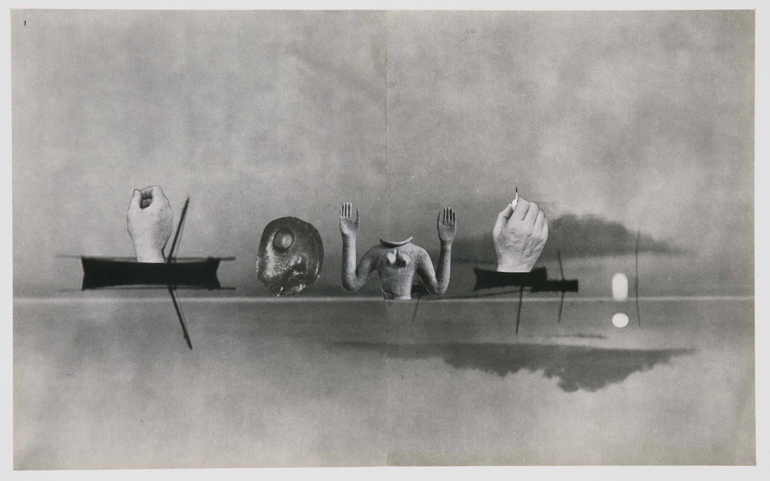 Mystic Lake , 2013. Collage, 34 x 52 cm.
