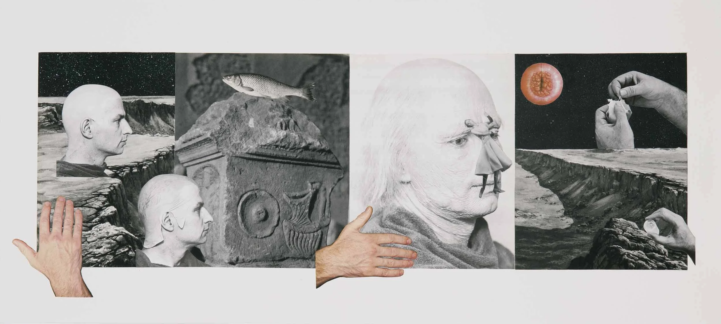 Untitled , 2013. Collage, 36 x 79,5 cm.